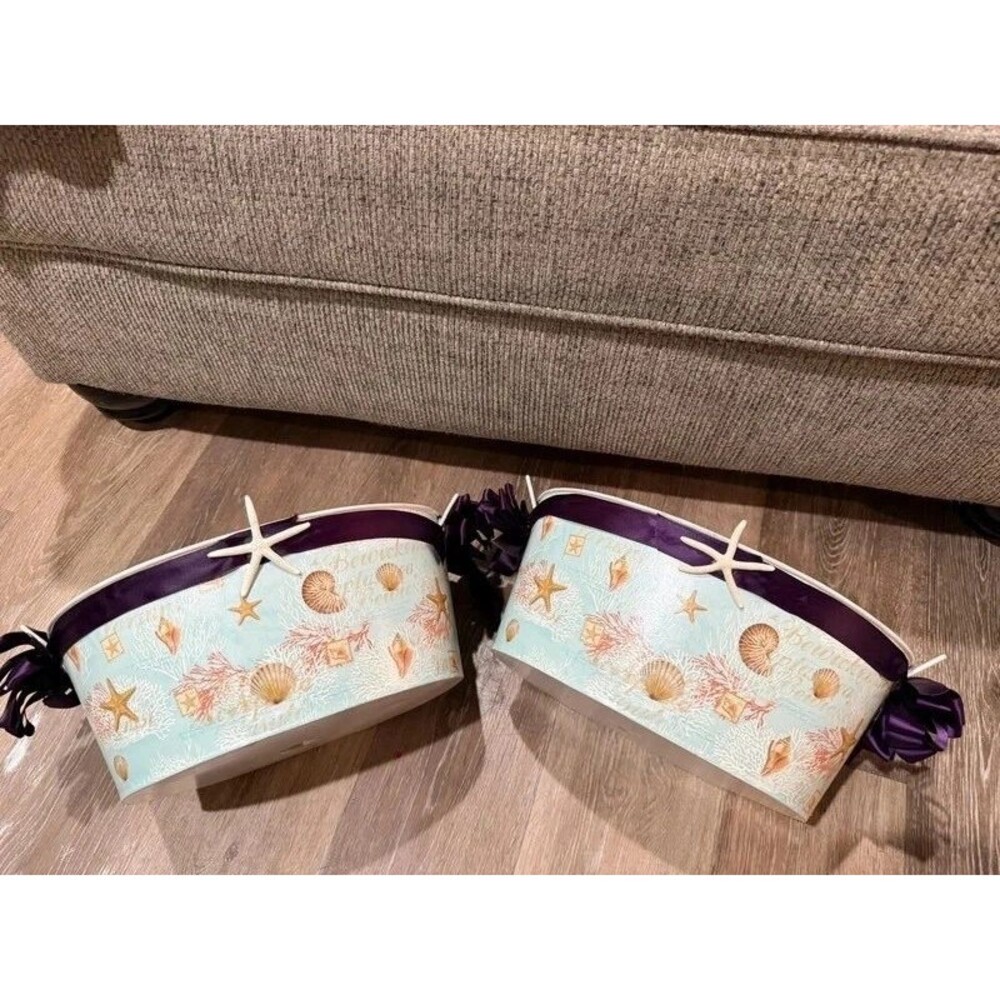 Set of 2 Beach themed Buckets